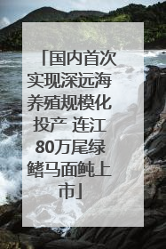 国内首次实现深远海养殖规模化投产 连江80万尾绿鳍马面鲀上市