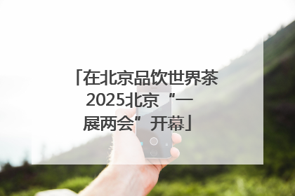 在北京品饮世界茶 2025北京“一展两会”开幕