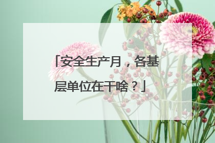 安全生产月，各基层单位在干啥？