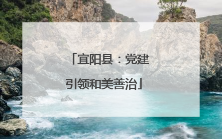 宜阳县：党建引领和美善治