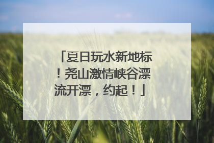 夏日玩水新地标！尧山激情峡谷漂流开漂，约起！