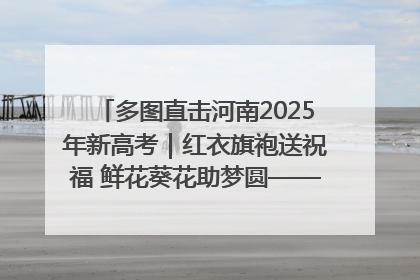 多图直击河南2025年新高考｜红衣旗袍送祝福 鲜花葵花助梦圆——尉氏县高考暖心送考