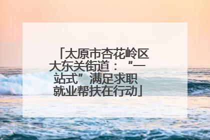太原市杏花岭区大东关街道：“一站式”满足求职 就业帮扶在行动