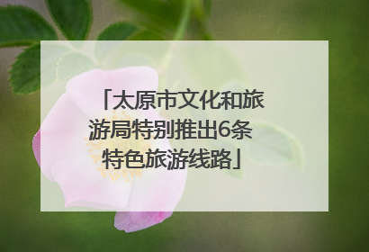 太原市文化和旅游局特别推出6条特色旅游线路