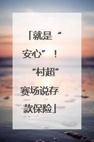 就是“安心”！“村超”赛场说存款保险