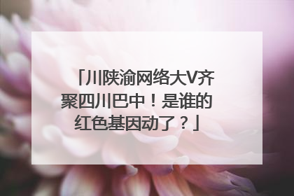 川陕渝网络大V齐聚四川巴中！是谁的红色基因动了？