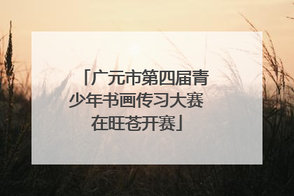 广元市第四届青少年书画传习大赛在旺苍开赛