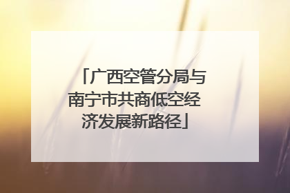 广西空管分局与南宁市共商低空经济发展新路径
