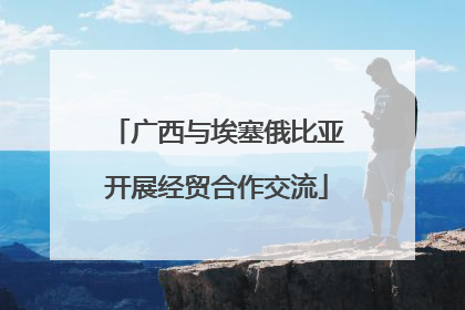广西与埃塞俄比亚开展经贸合作交流