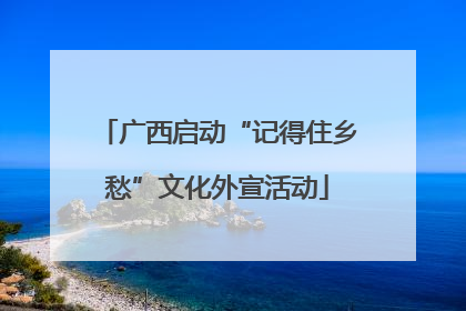 广西启动“记得住乡愁”文化外宣活动