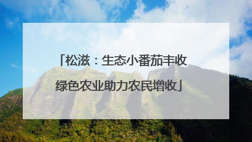 松滋：生态小番茄丰收 绿色农业助力农民增收