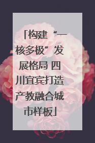 构建“一核多极”发展格局 四川宜宾打造产教融合城市样板