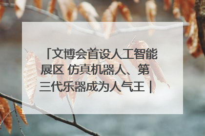 文博会首设人工智能展区 仿真机器人、第三代乐器成为人气王｜文博向“新”