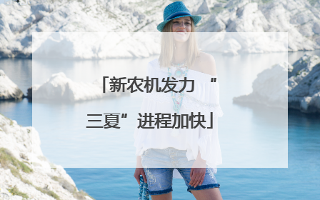 新农机发力 “三夏”进程加快