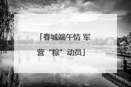 春城端午情 军营“粽”动员