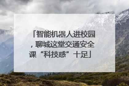 智能机器人进校园，聊城这堂交通安全课“科技感”十足