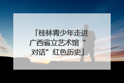 桂林青少年走进广西省立艺术馆“对话”红色历史