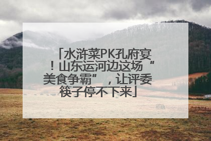 水浒菜PK孔府宴！山东运河边这场“美食争霸”，让评委筷子停不下来