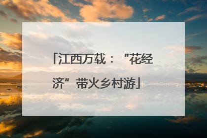 江西万载：“花经济”带火乡村游
