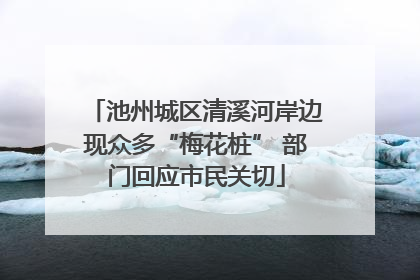 池州城区清溪河岸边现众多“梅花桩” 部门回应市民关切