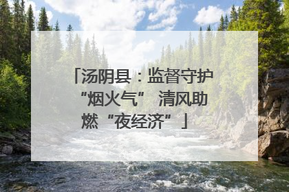 汤阴县：监督守护“烟火气” 清风助燃“夜经济”