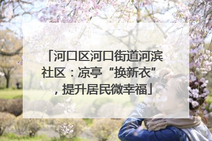 河口区河口街道河滨社区：凉亭“换新衣”，提升居民微幸福