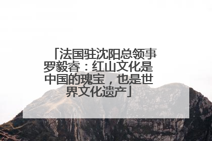 法国驻沈阳总领事罗毅睿：红山文化是中国的瑰宝，也是世界文化遗产