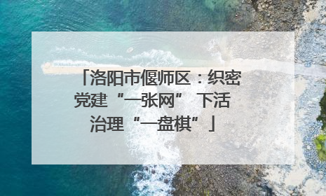洛阳市偃师区：织密党建“一张网” 下活治理“一盘棋”