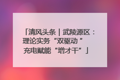 清风头条｜武陵源区：理论实务“双驱动 ” 充电赋能“增才干”