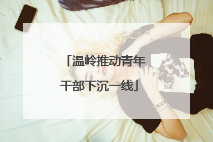 温岭推动青年干部下沉一线