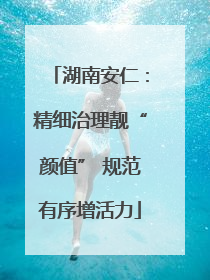 湖南安仁：精细治理靓“颜值” 规范有序增活力