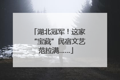 湖北冠军！这家“宝藏”民宿文艺范拉满……