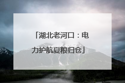 湖北老河口：电力护航夏粮归仓