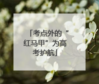 考点外的“红马甲”为高考护航