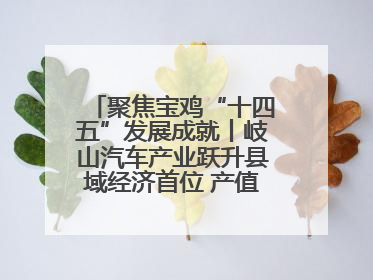 聚焦宝鸡“十四五”发展成就丨岐山汽车产业跃升县域经济首位 产值突破205亿 占规上工业75%