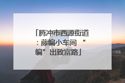 腾冲市西源街道：藤编小车间 “编”出致富路