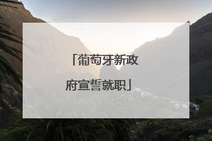 葡萄牙新政府宣誓就职