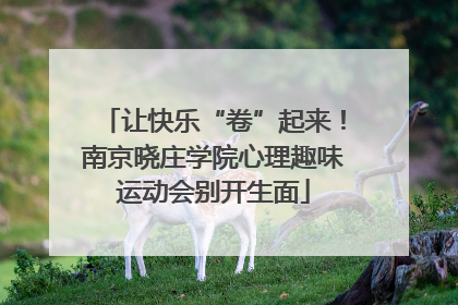 让快乐“卷”起来！南京晓庄学院心理趣味运动会别开生面