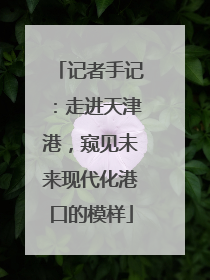 记者手记：走进天津港，窥见未来现代化港口的模样