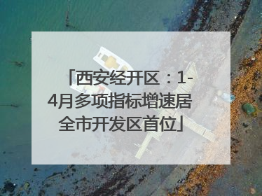 西安经开区：1-4月多项指标增速居全市开发区首位