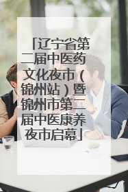 辽宁省第二届中医药文化夜市（锦州站）暨锦州市第二届中医康养夜市启幕