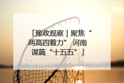 豫政观察｜聚焦“两高四着力” 河南谋篇“十五五”