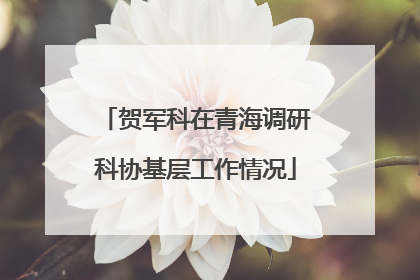 贺军科在青海调研科协基层工作情况