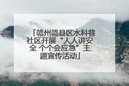 赣州赣县区水科巷社区开展“人人讲安全 个个会应急”主题宣传活动