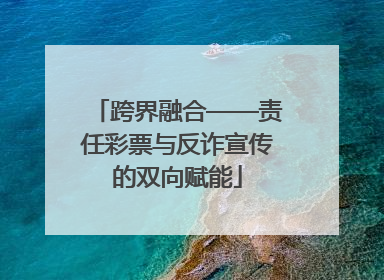 跨界融合——责任彩票与反诈宣传的双向赋能