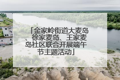 金家岭街道大麦岛、徐家麦岛、王家麦岛社区联合开展端午节主题活动