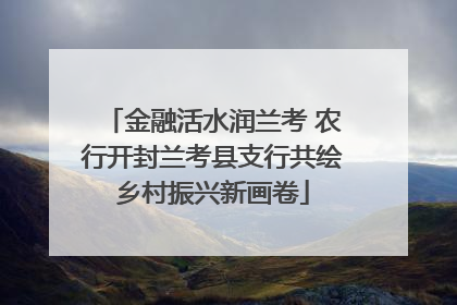 金融活水润兰考 农行开封兰考县支行共绘乡村振兴新画卷