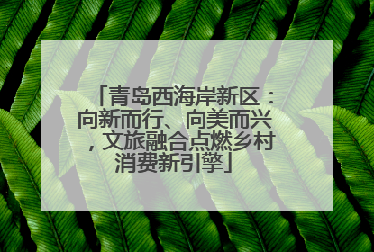 青岛西海岸新区：向新而行、向美而兴，文旅融合点燃乡村消费新引擎