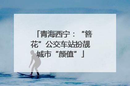 青海西宁：“簪花”公交车站扮靓城市“颜值”