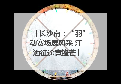 长沙南：“羽”动赛场展风采 汗洒征途竞锋芒